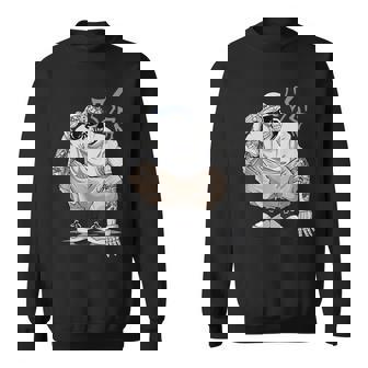 Cholo Chicano Tattoo Cool Mexican Gangster Skeleton Mexico Sweatshirt - Thegiftio