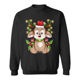 Christmas Cute Reindeer Christmas Sweatshirt - Geschenkecke