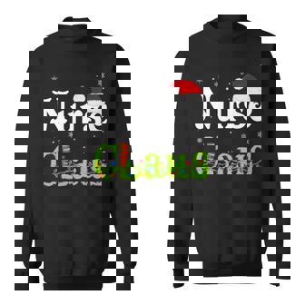 Christmas Holiday Party Nurse Claus Family Matching Pajamas Premium Sweatshirt - Monsterry