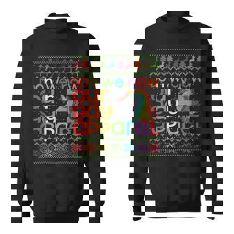 Christmas LGBT Don We Now Our Gay Apparel Rainbow Unicorn Sweatshirt - Monsterry