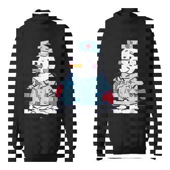 Christmas Nurse Snowman Winter Doctor Nurses Xmas Scrub Top Sweatshirt - Monsterry