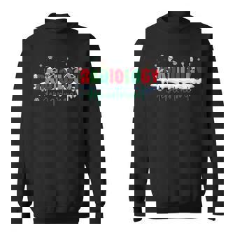 Christmas Radiology Department Skeleton X-Ray Tech Sweatshirt - Monsterry