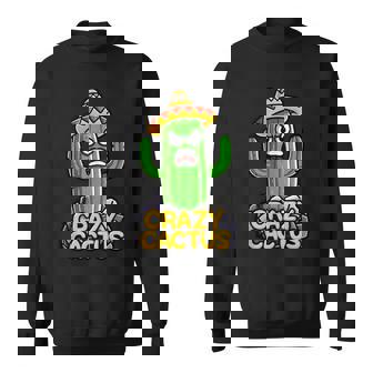 Conceptual Crazy Cactus Cartoon Character Original Art Tank Top Sweatshirt - Monsterry
