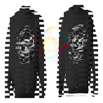 Cosmic Dance Eclipse Celestial Shadows Sweatshirt - Monsterry