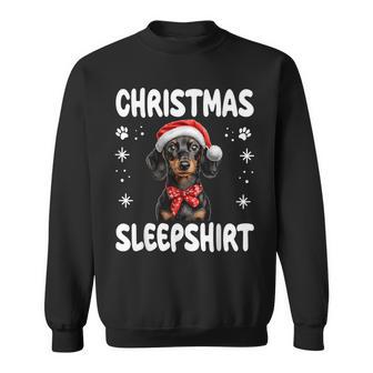 Dachshund Wiener Doxie Dog Nightdress Pyjamas Christmas Sweatshirt - Geschenkecke