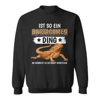 Damen Bartagamen Sachen Ist So Ein Bartagame Ding Bartagame Mit-Ausschnitt Sweatshirt - Geschenkecke