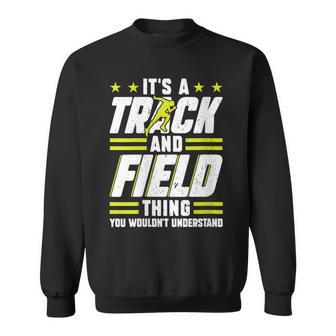 Damen Das Ist Ein Leichtathletik Ding Mit-Ausschnitt Sweatshirt - Geschenkecke