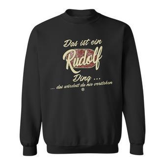 Damen Das Ist Ein Rudolf Ding Lustiges Familie Rudolf Mit-Ausschnitt Sweatshirt - Geschenkecke