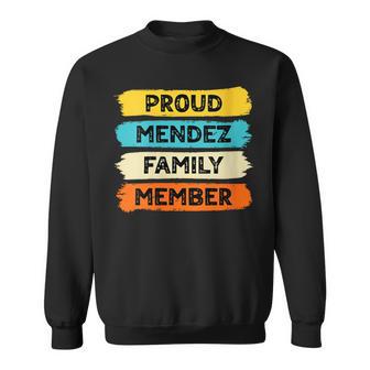 Damen Mendez Retro Mendez Nachname Mendez Mit-Ausschnitt Sweatshirt - Geschenkecke