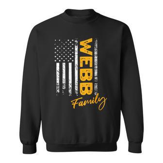 Damen Usa Webb Familienname Webb Nachname Webb Mit-Ausschnitt Sweatshirt - Geschenkecke