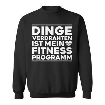 Dingeerdrahtten Ist Mein Fitnessprogramm Elektroniker German Sweatshirt - Geschenkecke