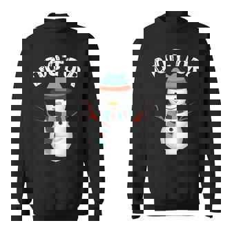 Doctor Snowman Family Group Matching Xmas Christmas Sweatshirt - Monsterry