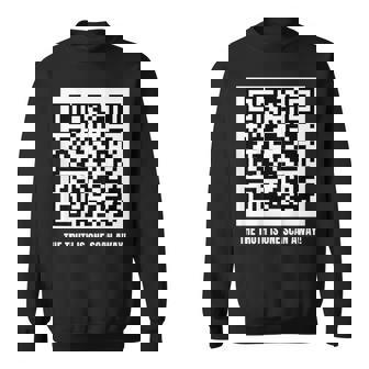 Donald Trump Is Your President Qr Trump Code Sweatshirt | Mazezy