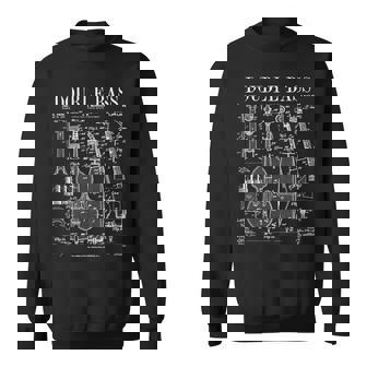 Double Bass Player Bassist Musical Instrument Vintage Patent Sweatshirt - Monsterry