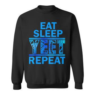 Eat Sleep Yeet Repeat Vintage Jey Uso Yeet Apparel Saying Sweatshirt - Thegiftio UK