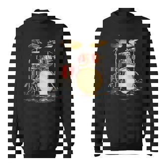 Ensemble De Batterie Motif Instrument De Musique Sweater e - Cadeauxyz