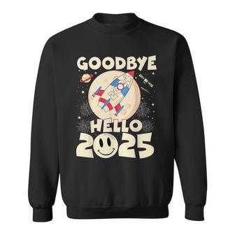 Goodbye 2024 Hello 2025 Happy New Year 2025 Fireworks Sweatshirt ...