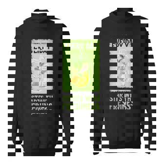 Fresh Juice Healthy Eating Theme Ginger Mint Honey Pineapple Tank Top Sweatshirt - Monsterry