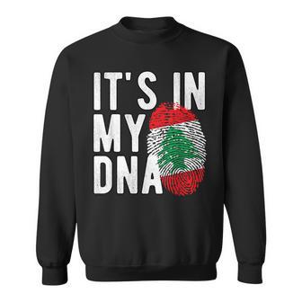 It's In My Dna Lebanon Flag Fingerprint Sweatshirt - Geschenkecke