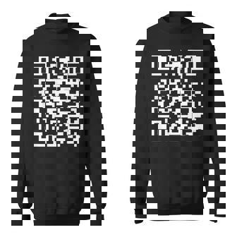 Qr President Trump 4547 Trump Dancing Code Back Sweatshirt | Mazezy