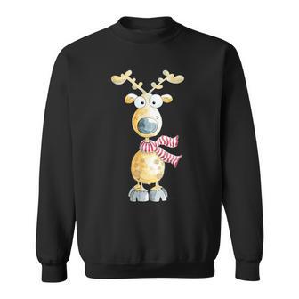 Winter Reindeer I Deer Wild Animal Elk Animal Motif Sweatshirt - Geschenkecke