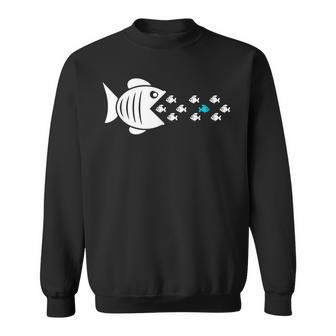 Gegen Den Strom Schwimmen Sweatshirt - Geschenkecke