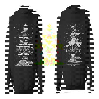 Glasses Of Margarita Christmas Tree Lights Ornaments Xmas Sweatshirt - Monsterry