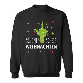 Grumpy Schöne Scheiß Weihnachten Xmas Hate Bad Mood Christmas Sweatshirt - Geschenkecke