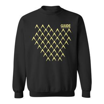 Guude Ribbed Abbelwoiglas Pattern Cider Bembel Hessen Sweatshirt - Geschenkecke