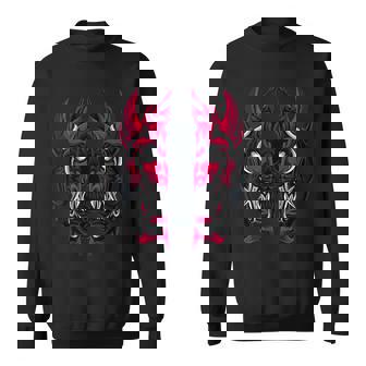 Hannya Maske Oni Samurai Maske Démon Japonais Krieger Sweater e - Cadeauxyz