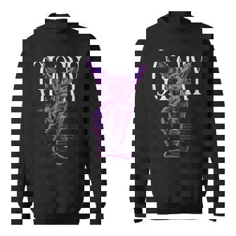 Hip Hop Vintage Edgy Urban Y2k Back Print Streetwear Angel Sweatshirt - Seseable