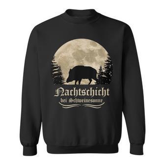 Hunter Wild Boar Keiler Wildsau Slogan Idea Sweatshirt - Geschenkecke