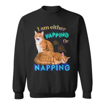 Ich Kläffe Oder Mache Ein Nap Cat Meme Sweatshirt - Geschenkecke