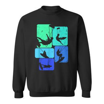 Kitesurfing For Kitesurfers Retro Kitesurf Sweatshirt - Geschenkecke