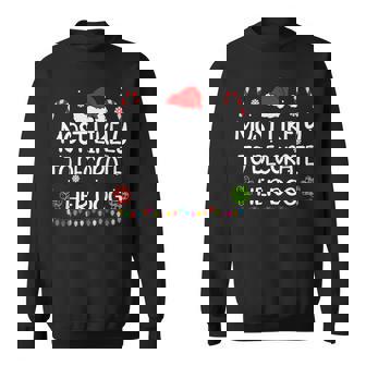 Most Likely To Decorate Her Dog Family Christmas Matching Sweatshirt | Seseable CA