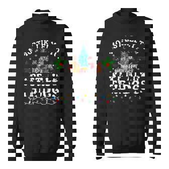 Most Likely To Pet All The Dogs Dog Lover Christmas Sweatshirt - Monsterry
