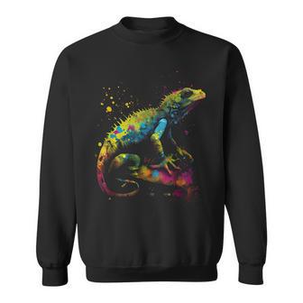 Lizard Lizard Colourful Colour Animal Favourite Animal Fan Sweatshirt - Geschenkecke