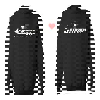 I LOVE HEART CHAMPAGNE FRANCE FRENCH SPARKLING WINE Sweatshirt - Monsterry