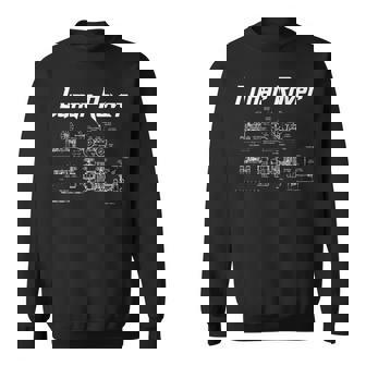 Lunar Rover Vehicle Blueprint Moon Landing Sweatshirt - Monsterry