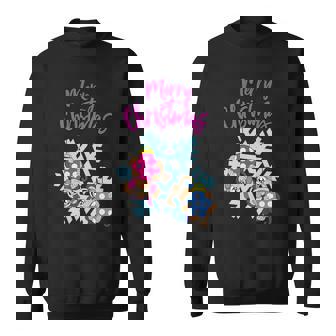 Merry Christmas Balls Holiday Monkey Snow Winter Premium Sweatshirt - Monsterry