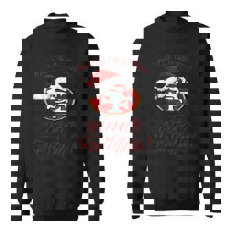 Merry Christmas Sf 49 Niner Faithfuls Sweatshirt | Mazezy