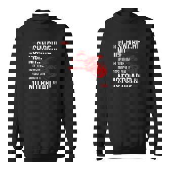 Motorrad Schnarche PremiumBio Sweatshirt - Seseable