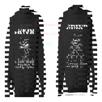 New Jersey NJ Earthquake Survivor I'm Fine Cat Sweatshirt - Monsterry