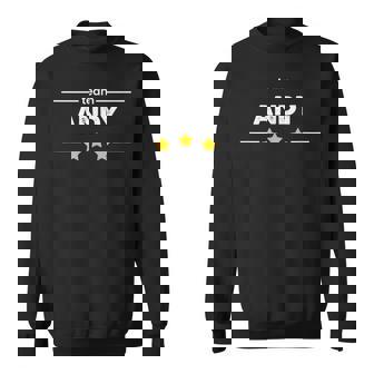 Nom De Famille Ou Prénom Team Andy Sweater e - Cadeauxyz