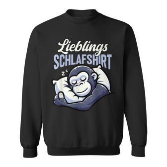 Offizielles Schlaf Gorilla Langschläfer Morgenmuffel Sweatshirt - Geschenkecke