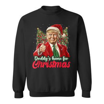 Papa Ist Zu Weihnachten Zu Hause Trump Sweatshirt - Geschenkecke