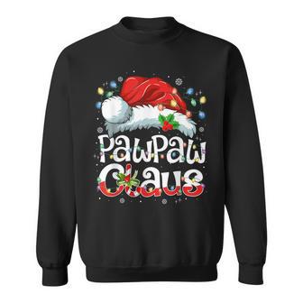 Pawpaw Claus Xmas Santa Matching Family Christmas Pajamas Sweatshirt - Monsterry