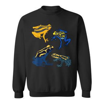 Pfeilgiftfrosch Baumsteigerfrösche Dendrobatidae Blue Cool Sweatshirt - Geschenkecke