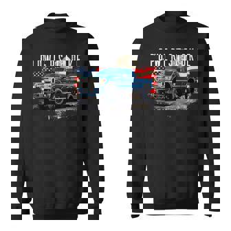 Powerstroke Patriotic Truck American Flag 67L Diesel Truck Sweatshirt - Thegiftio UK