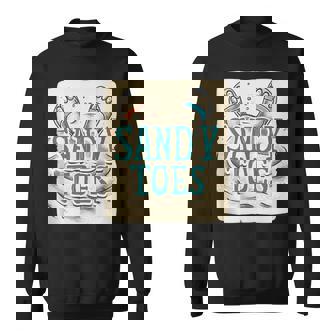 Pretty Funny Sandals At The Beach For Sandy Toes In Summer Tank Top Sweatshirt - Monsterry